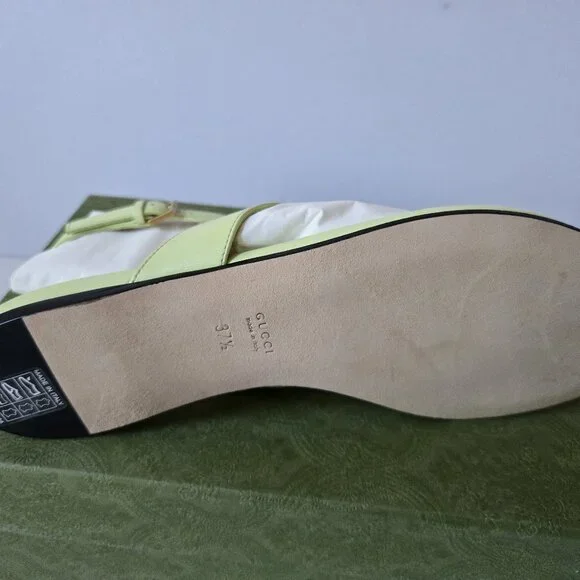 NIB Gucci GG Marmont leather thongs flats - IT 37.5 US 7.5 - Picture 6 of 7